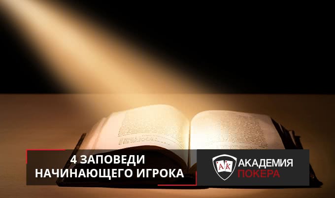 4 заповеди начинающего игрока
