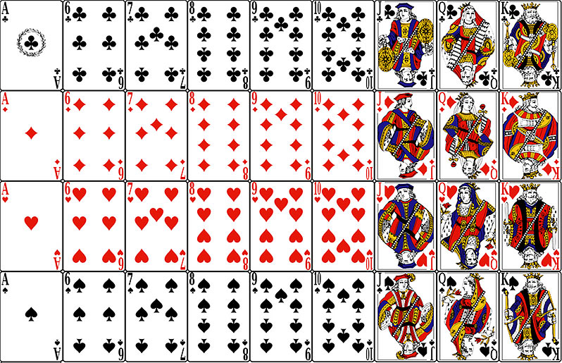Как играть в покер обычными картами 36 карт результаты матчей букмекерской конторы