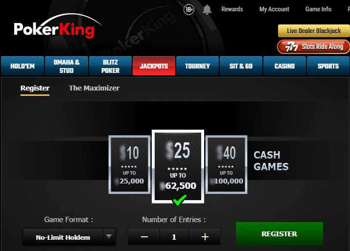 Турниры Jackpots