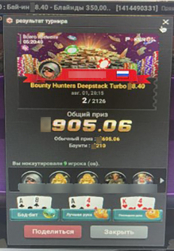 Результат ученика